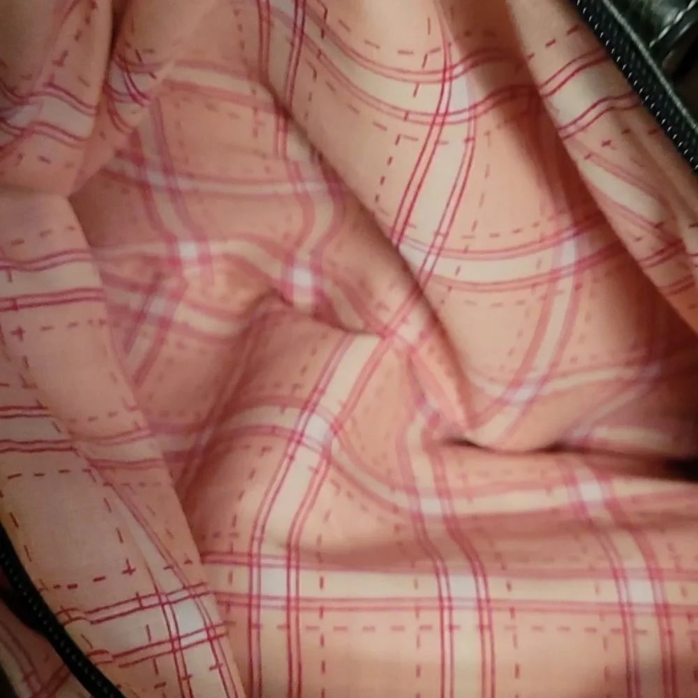 Lancome saddle stitched black purse - Picture 4 of 9